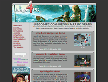 Tablet Screenshot of juegos4pc.com